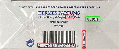 hermes fragrance batch code|Hermes perfume expiration date.